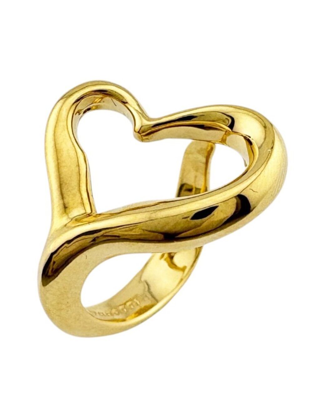 Tiffany & Co Open Heart Ring 18k Gold